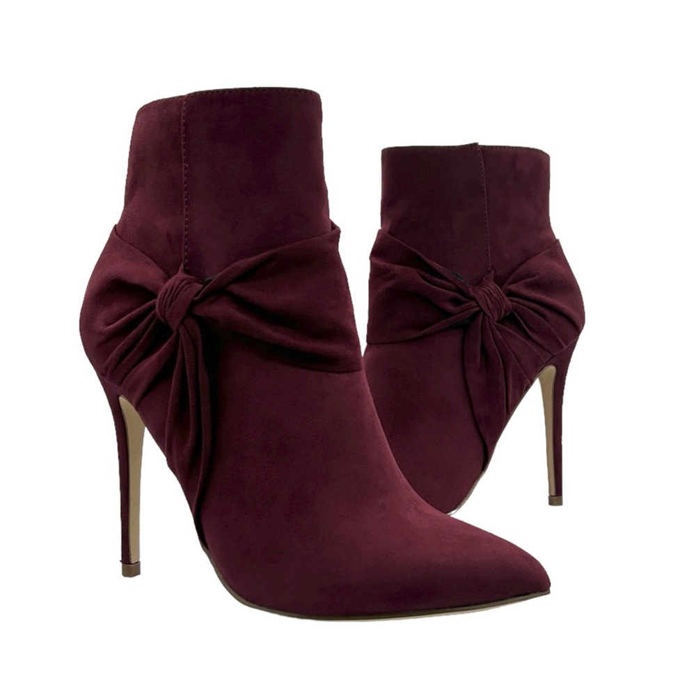 JustFab Karolina Faux‎ Suede Ankle Booties NWOT (9)